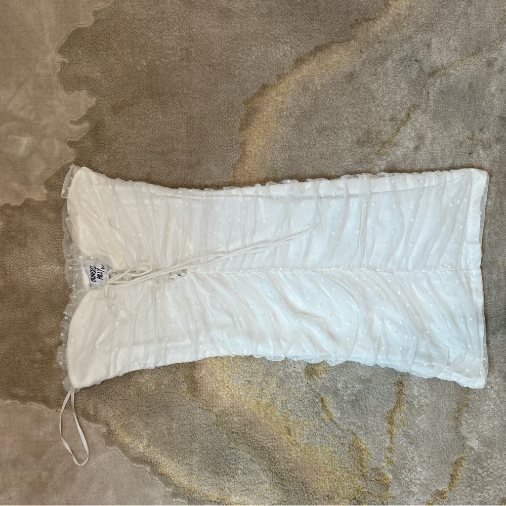 Cute strapless, mini dress